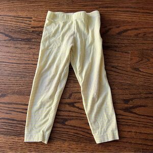 🍭6/$30 Carter’s yellow striped pant leggings for toddler girl - 2T